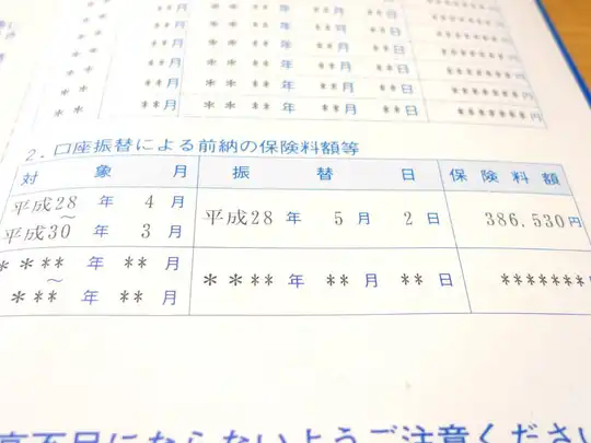 平成28年度の国民年金保険料2年前納+付加保険料は386,530円