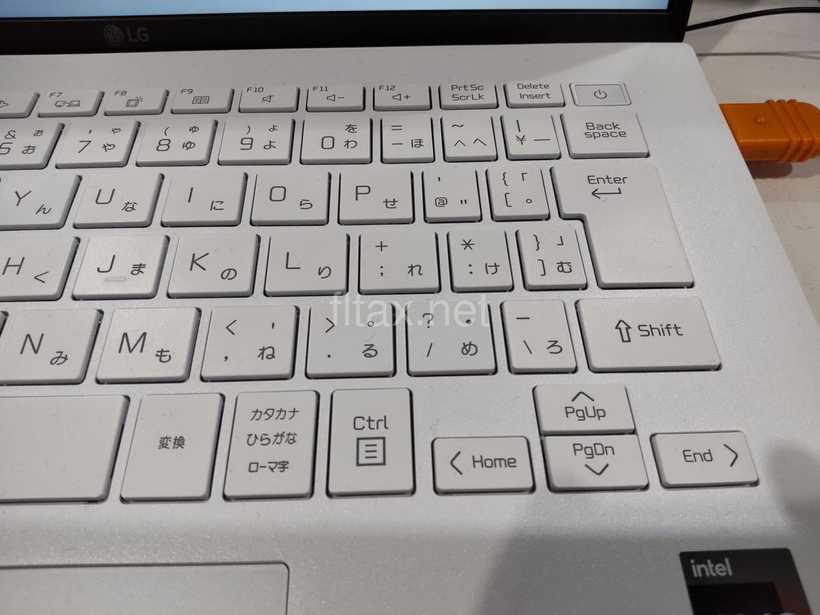 LG Gramのキーボード